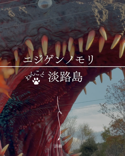ニジゲンノモリ｜淡路島の犬連れ可テーマパーク・ドラクエ&ゴジラ&ナイトウォーク