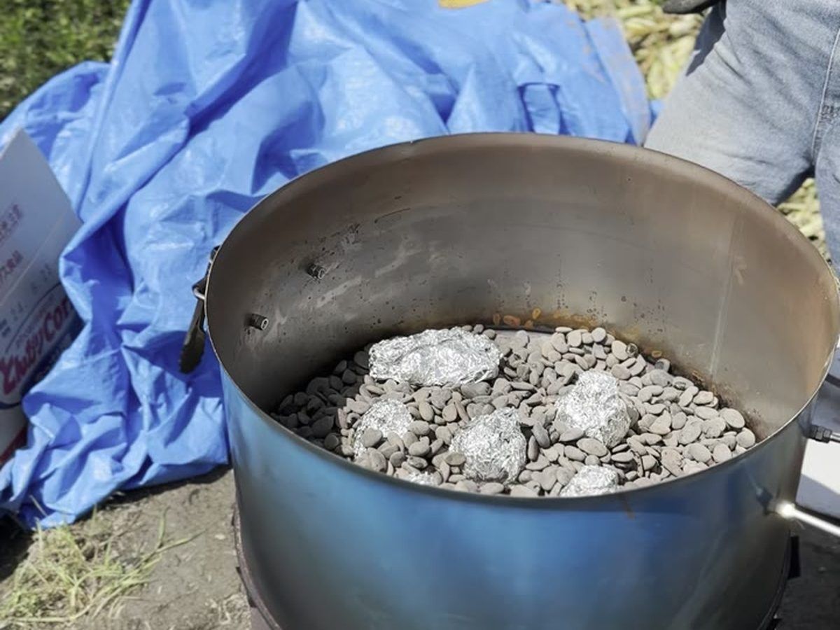 ハピニコファーム 炭焼き玉ねぎ ドラム缶 体験