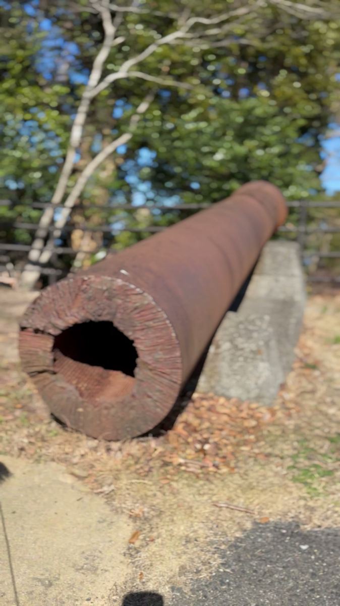 生石公園 旧式砲身