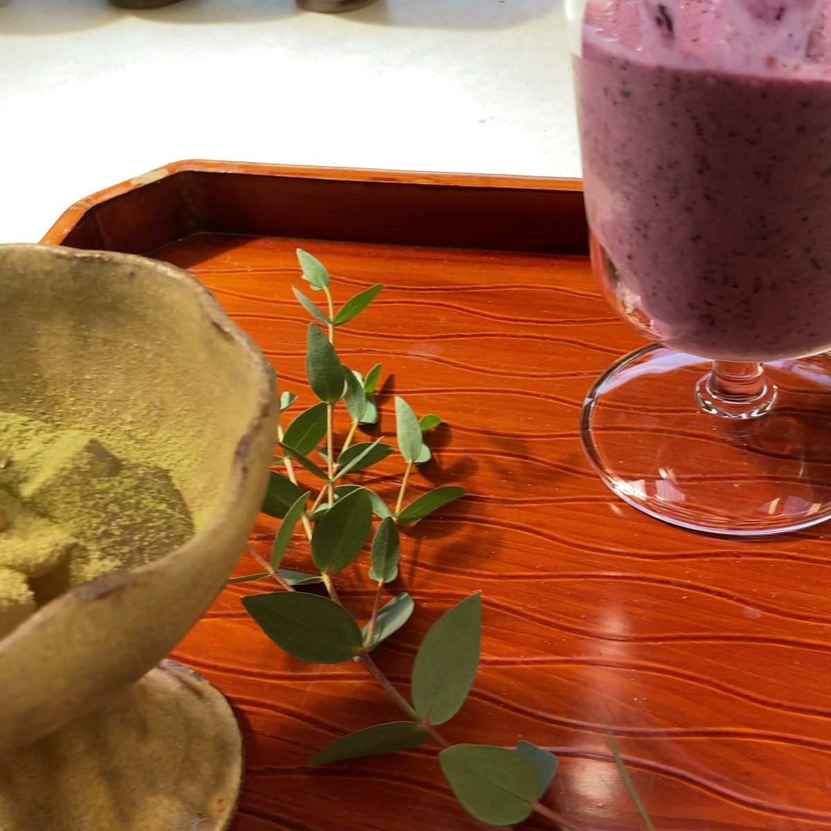 坂道茶家つきよみ ブルーベリースムージー 山本農園