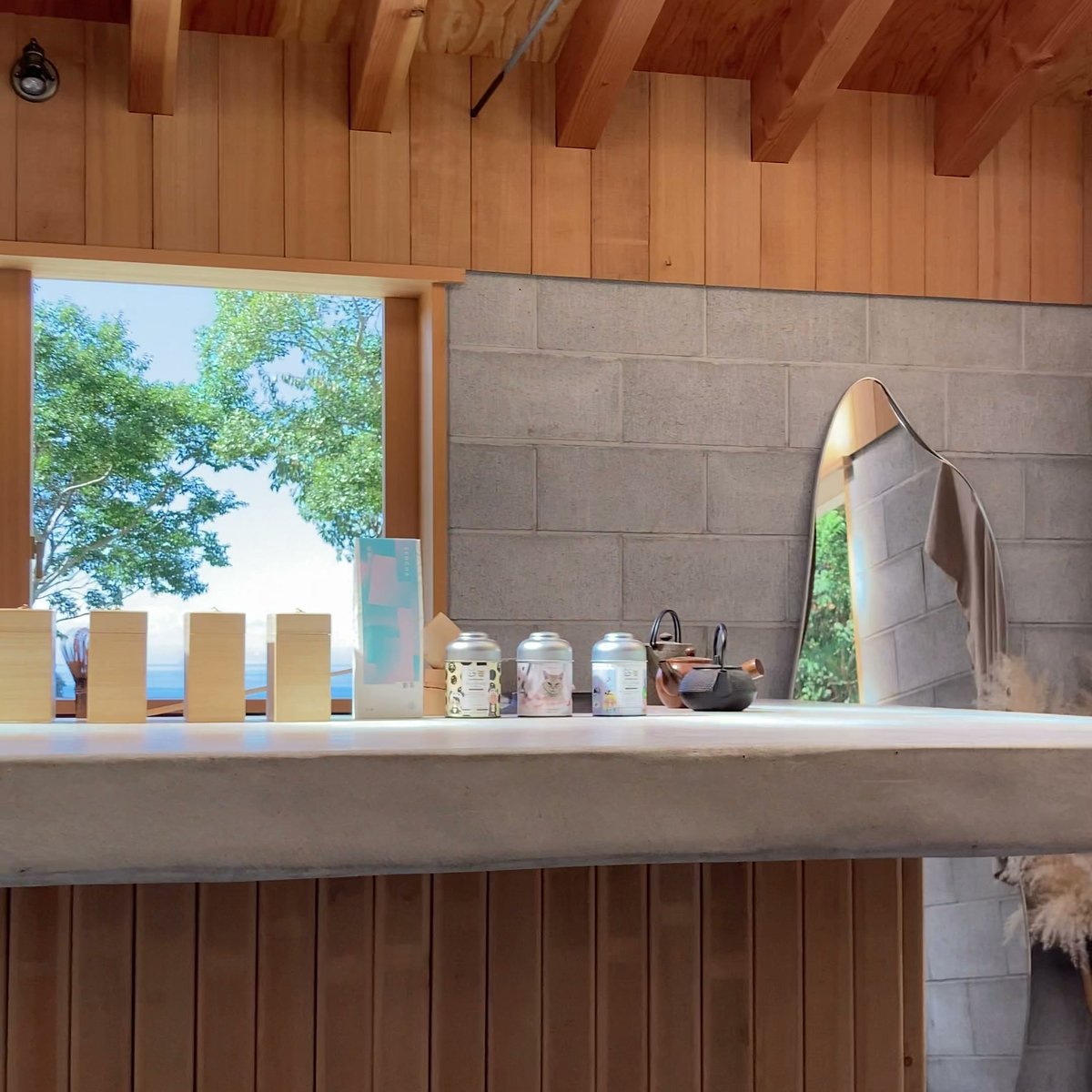 坂道茶家つきよみ カウンター 茶器 日本茶 淡路島