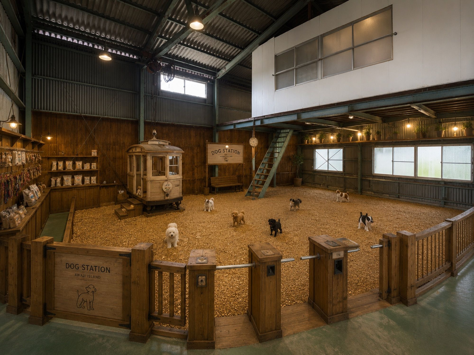 DOG STATION 淡路島 南あわじ市の全天候型室内ドッグラン