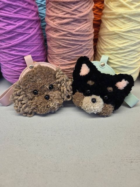 たふたふ（タフティング体験）｜淡路島DOG STATIONで愛犬を毛糸の作品に・雨の日も楽しめる屋内体験